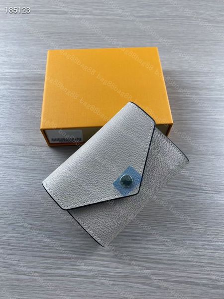 

fashion luxury designer ladies short zipper card holder wallet classic soft grain leather coin purse m80086, Red;black