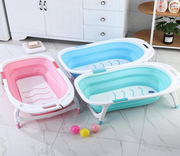 

bathing tubs seats born baby bath tub folding child can sit lay bathtub ecofriendly nonslip safe kid2652095