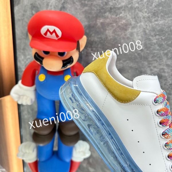 

fashion women mens quality casual shoes brand leather lace-up sneaker running trainers letters flat printed sneakers, Red;white