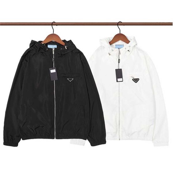 

mens jacket windbreaker thin coats with letters inverted triangle men women waterproof coat spring autumn clothes jackets outerwear men&#039, Black;brown