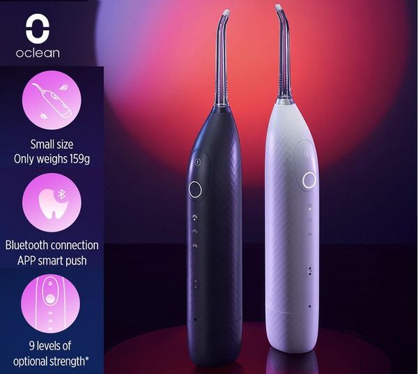 

toothbrush oclean cordless air flosser for teeth w1 oral irrigator rechargeable water flosser with 9 teeth flossing modes