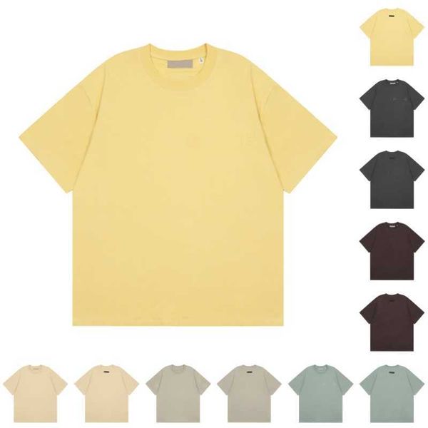 

essentail t-shirts mens essent designers tshirts women fashion letter print short sleeve essentiel tees casual street wear wrvs, White;black