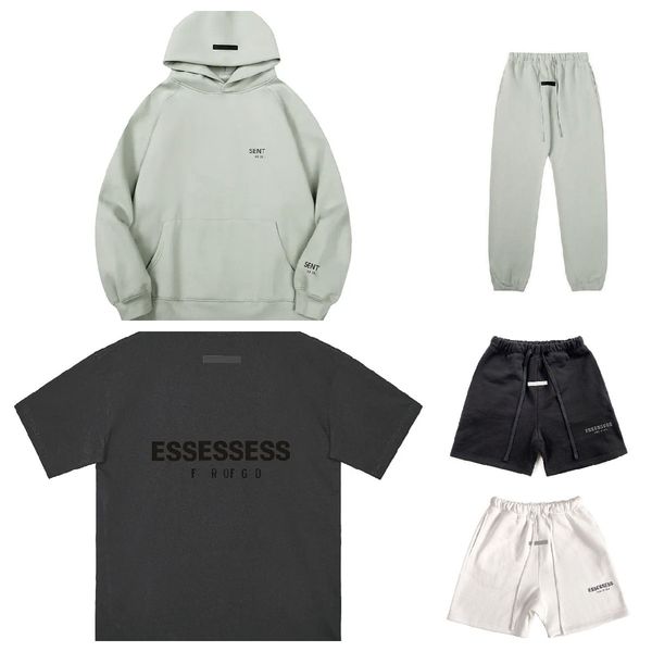 

fear of essent men's hoodies sweatshirts hoodie mens women designers s-3xl essen winter warm man clothing pullover high1 quality no co, Black