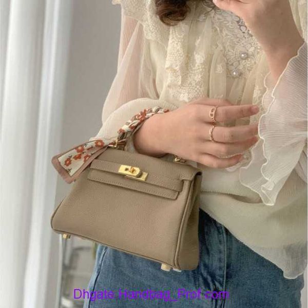 

designer h home kelys tote bag online shop litchi grain leather second generation mini2023 new single shoulder messenger small design handb