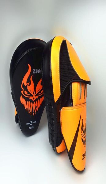 

boxing hand target pu leather mma focus punch pad sanda training gloves mitts karate muay thai kicking pad 2pcslot2126707