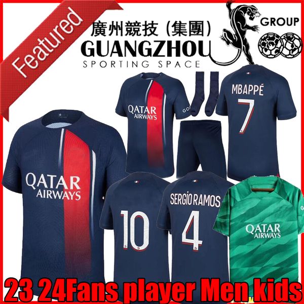 

maillot de foot 23 24 psgs soccer jerseys special champions mbappe hakimi sergio ramos 2023 2024 wijnaldum icardi home away men kids verratt, Black;yellow