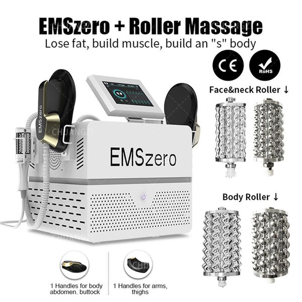 

rf equipment 2023 new emszero 2 in 1 roller sculpting 40 k vacuum vibration massage thin body muscle engraving machine