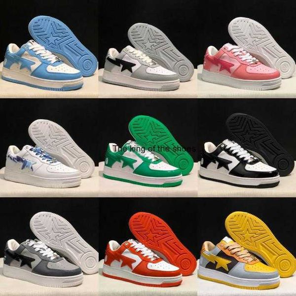 

oga bathing ape low casual shoes abc camo stars man sk8 women white green red black yellow sneakers