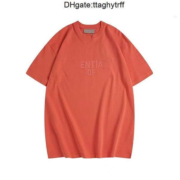 

2023 ess designer mens t-shirts womens tees short summer fashion casual with letter superior quality spl5 essentiels, White;black