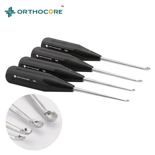 

tools bone curette veterinary orthopedic instruments walkman spoon cnc machining black aluminum handle