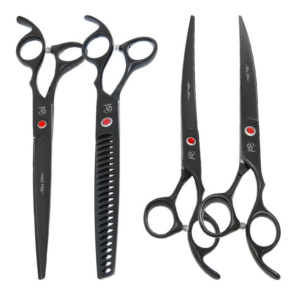 

shears meisha 8.0" pet grooming scissors set straight cutting shears dogs cut fish bone teeth thinning scissors japanese steel b0043a