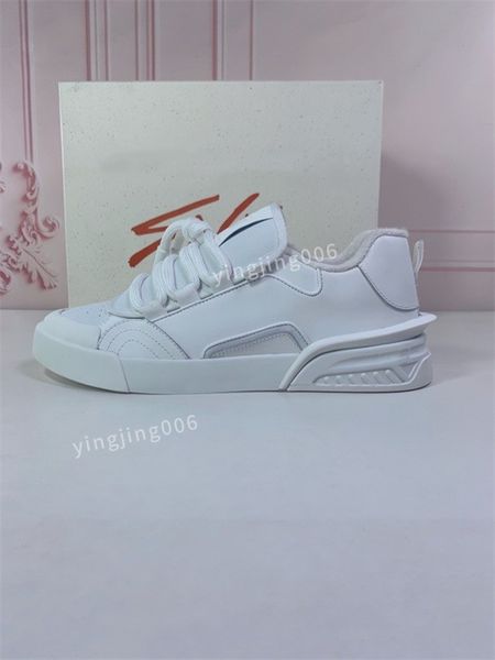 

2023men designer sneaker casual shoes leather sneakers embroidered white shoes flat platform walking sports trainers, Black