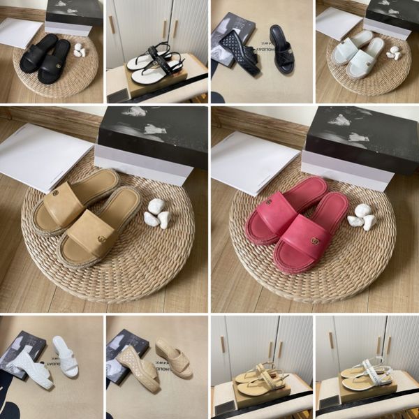

women designer sandals thick bottom slippers black pink summer walking outdoor fashionable easy-to-wear style