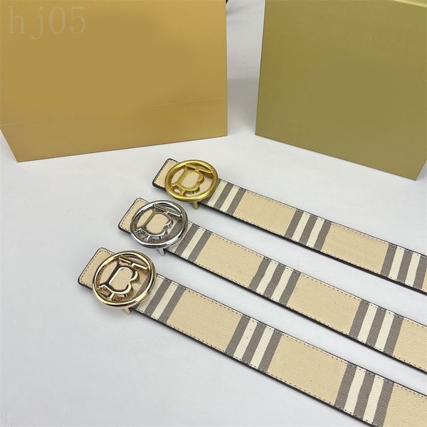 

luxury belt fashion mens designer belts formal business silver pin buckle distinctive cintura leisure double sides creative plaid vintage wo, Black;brown