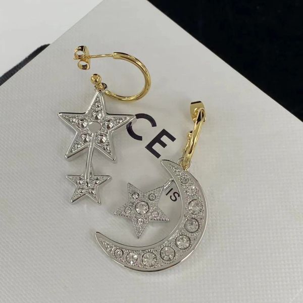 

fashion earrings woman luxury designer earring multi colors double letter jewelry women 18k diamond wedding gifts, Silver