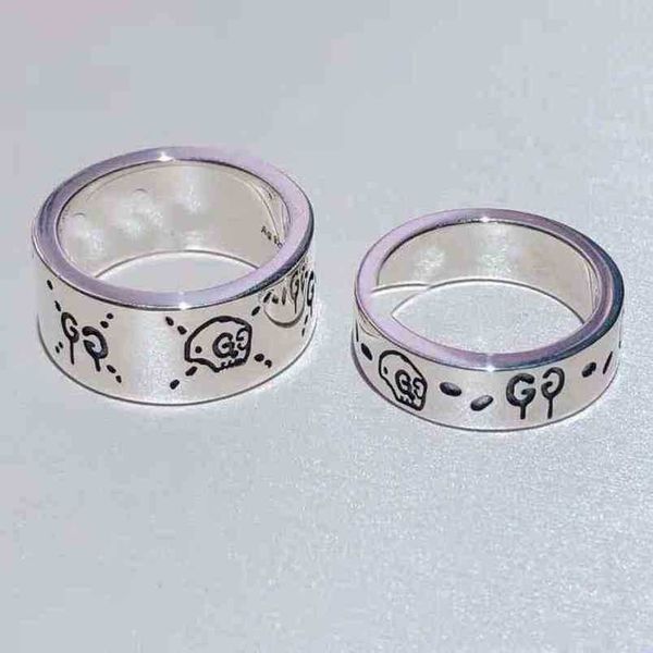 

20% off 2023 new designer jewelry bracelet necklace ancient elf skull ring for men womennew jewellery, Silver