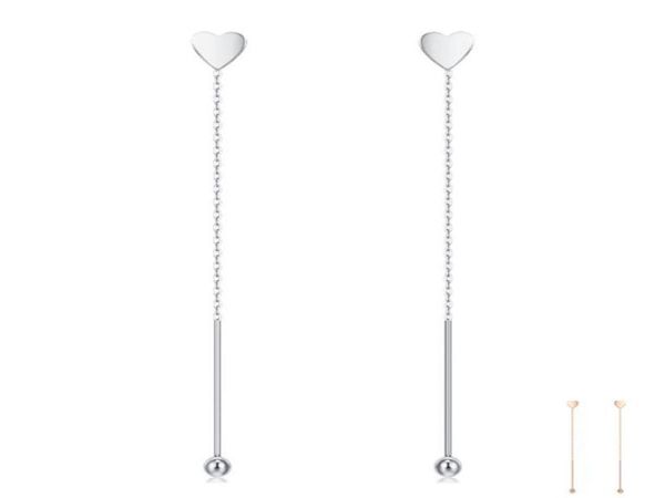 

dangle chandelier zemior 925 sterling silver round bead tassel drop earrings for women simple heart earring fine jewelry valenti5235234