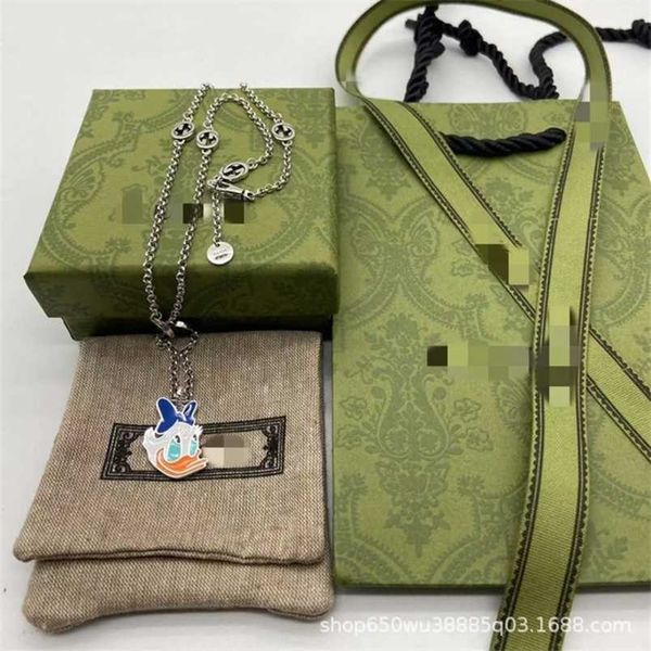 

20% off 2023 new designer jewelry bracelet necklace ring 925 ancient daisy pendant collarbone chain simple trend, Silver