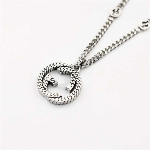 

2023 new designer jewelry bracelet necklace ring horse whip pattern interlocking pendant for lovers, Silver
