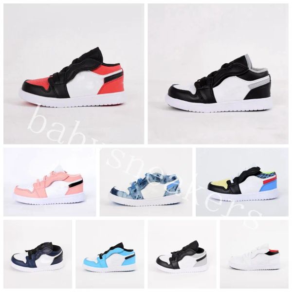 

versions 2023 designer kids baby shoes for boys girls toddler sports black white chunky low cows trainers boy girls baby athleti