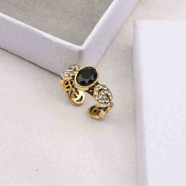 

20% off 2023 new designer jewelry bracelet necklace black living flash diamond middle versatile ancient family hand ring femalenew jewellery, Silver