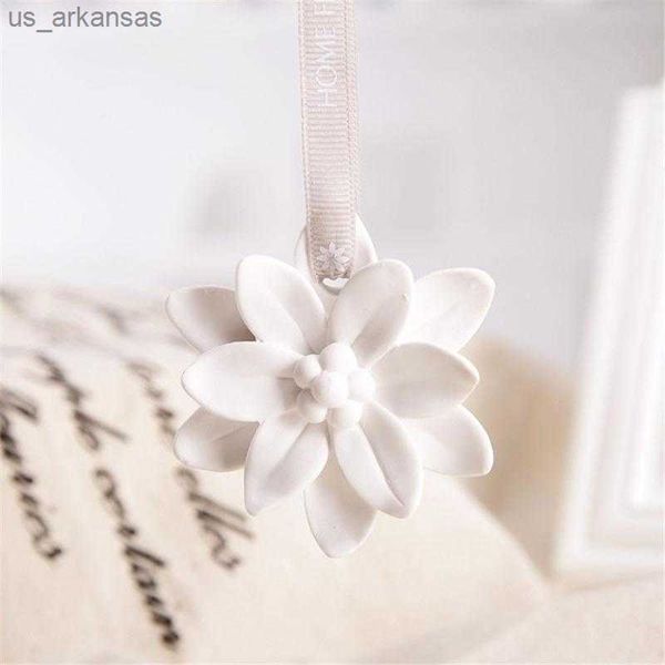 

interior decorations air freshener auto fragrance decoration hanging ornament plaster flower pendant car accessories aroma diffuser l230523