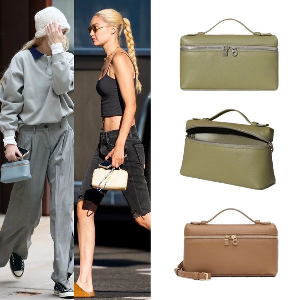 

luxury loro piana extra pocket l19 mini bag women's mens genuine leather bags tote handbag cross body summer designer fashion clutch ha