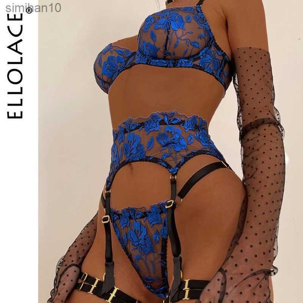 

briefs panties ellolace cobalt fancy lingerie sexyporn underwear women floral embroidery intimate transparent bra sensual lace exotic sets l, Red;black