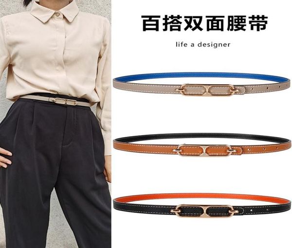 

thin belt women039s doublesided decoration with dress versatile jeans h small summer white waist seal fashion271d1269201, Slivery;black