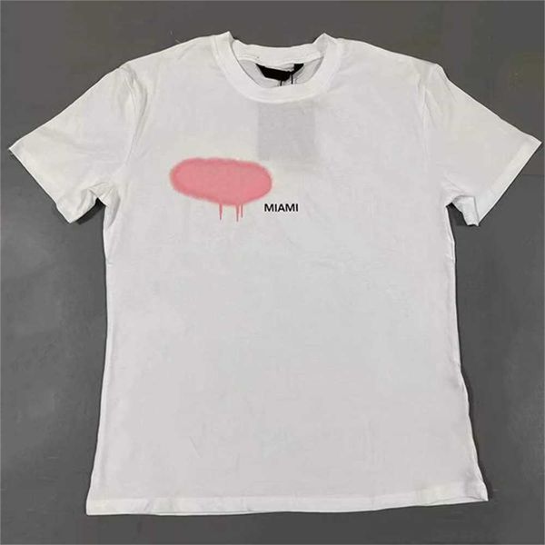 

mens spray printed t designer womens letter print graphic tees fashion summer street hip hop polo shirt mmqm, White;black