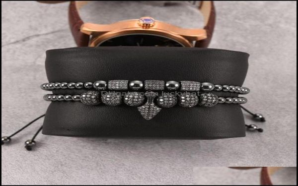 

paddle tennis bangle bracelets jewelry super quality 2pcsset 18k gold plating fl diamond ball charm bracelet micro pave cz darts 9013088, Black