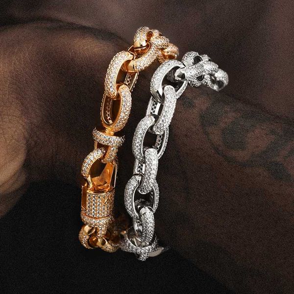 

qianjian ready to ship good price exquisite 925 sterling silver hip hop jewelry bracelets vvs moissanite bracelets