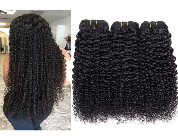 

brazilian virgin hair bundles body wave straight water wave deep wave kinky curly human hair 8a peruvian malaysian human hair weav6334254, Black