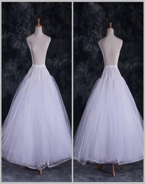 

dl09757 whole a line tulle bridal petticoats wedding underskirt crinolines bridal accessory with full lining7174853, White