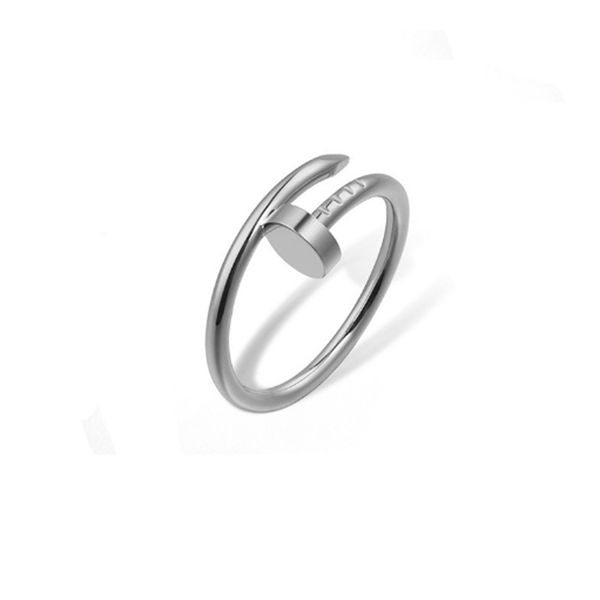 

woman band love ring titanium steel designer rings men women couple screw rings jewelry for lovers gift size 5-11 never fade 007, Slivery;golden