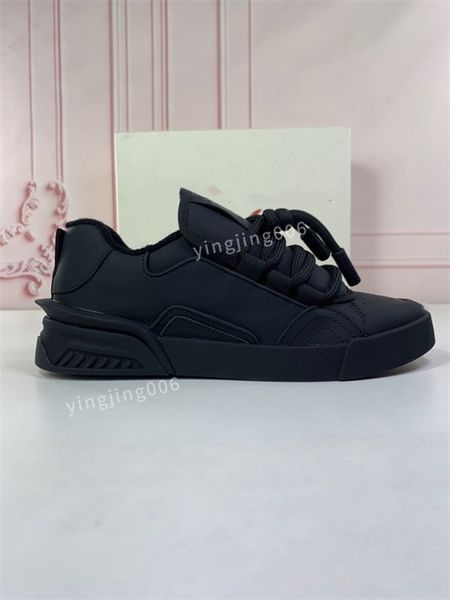 

women designer sneaker casual shoes leather sneakers embroidered white shoes flat platform walking sports trainers, Black