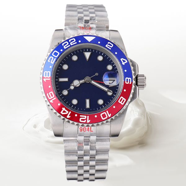 

mens watches mechanical with box 40mm brand watch 904l steel multicolor dial ceramic bezel sapphire glass super luminous wristwatches dhgate, Slivery;brown