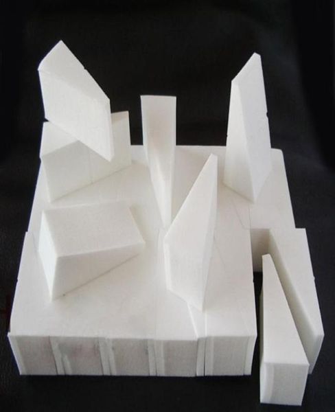 

2 bag 2014 new latex wedge pro beauty makeup sponge blender triangle cosmetic powder puff blending sponge 24pcs bag6776841