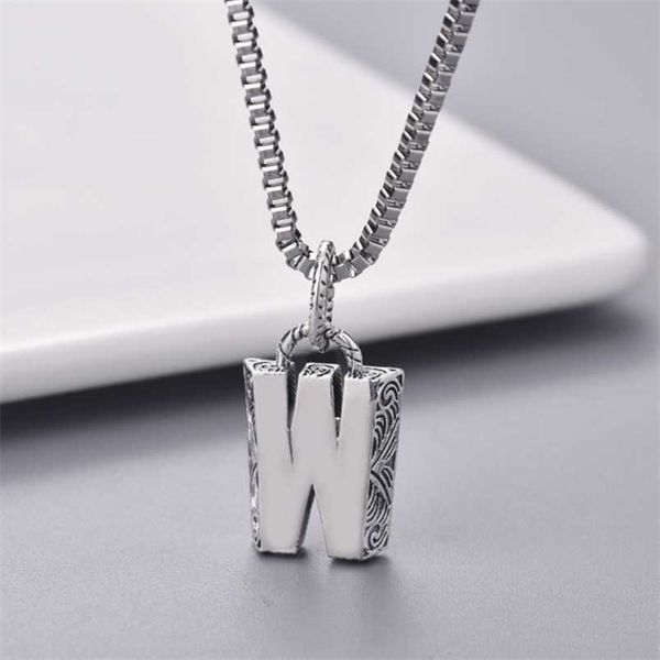 

fashion designer off w 20% off 2023 new jewelry bracelet necklace ring w-style ancient pendant with letters in english, Silver