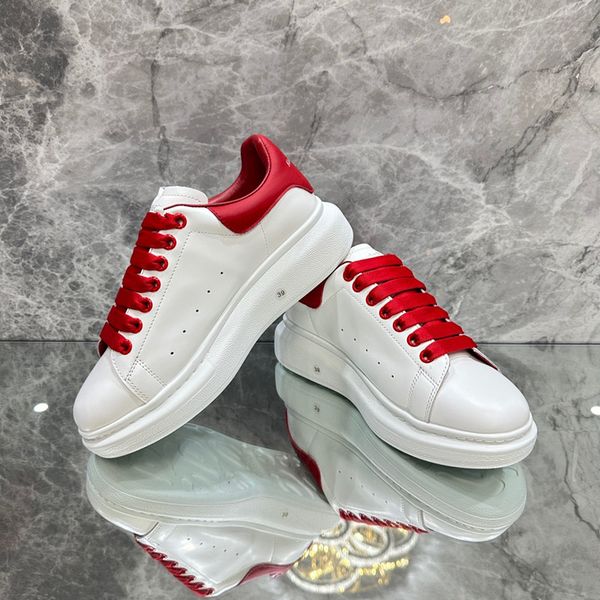 

2023 new womens men designer sneaker casual shoes leather sneakers embroidered white shoes flat platform walking 0529, Black
