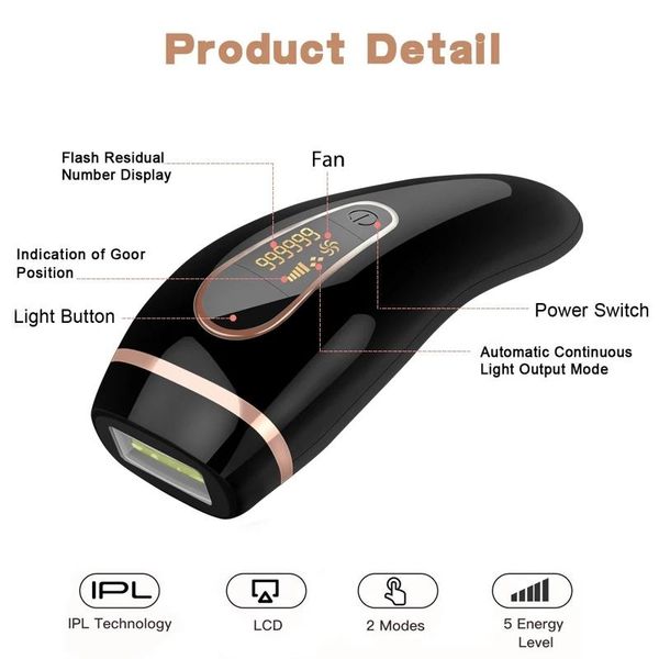 

epilator 999999 flash ipl hair removal laser epilator for women permanent depilador lcd display laser hair removal machine