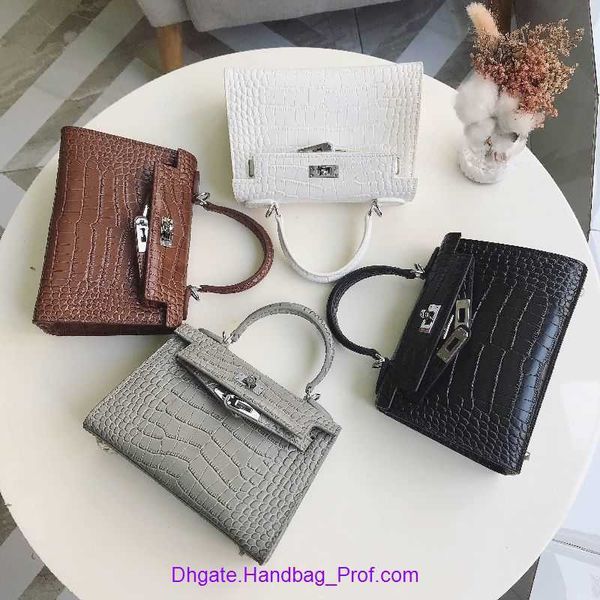 

designer h home kelys tote bag online shop mini second generation crocodile grain cow leather versatile womens 2023 new portable one shoulde