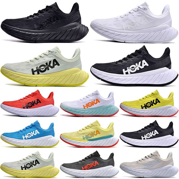 

hoka one one carbon x2 outdoor running shoes clifton x3 platform sneakers black white hoaks lilac marble mens womens aquarel trainers walkin