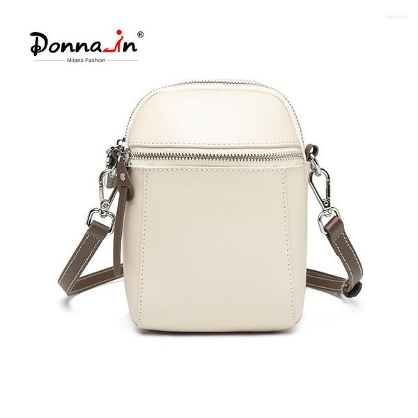 

shoulder bags donna-in messenger bag for mobile phone women's small cross-body split leather fashion casual zipper