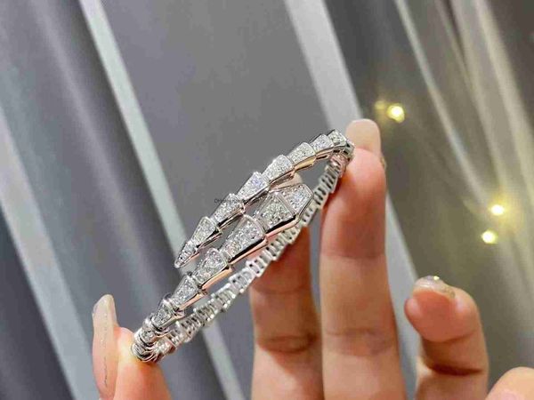 

designer belgary brand light luxury inlaid natural white stone full diamond women's with classic snake shape design and advanced textur, Black