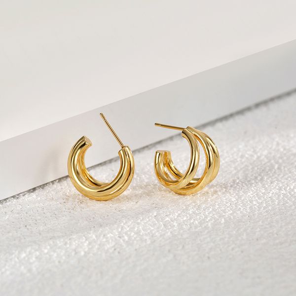 

2023 r luxury gold earrings for women's earrings for girls' party gifts, Golden