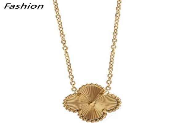

luxury gold clover pendant necklace bracelet stud earrings for women2599199, Silver