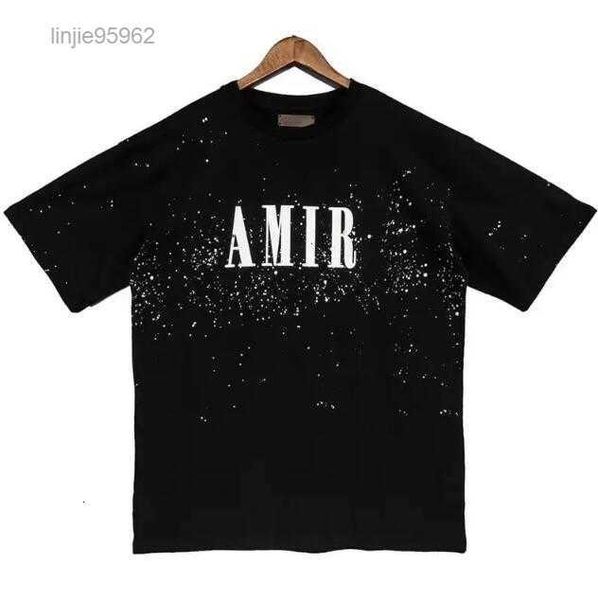 

summer amari designer men's t-shirts printed fashion man cotton casual womens tees short sleeve hip hop streetwear luxurious t-shirts 2, White;black