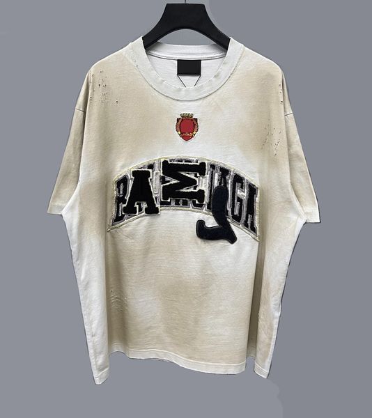 

men's plus tees & polos round neck embroidered and printed polar style summer wear with street pure cotton rq11sf, Black;brown