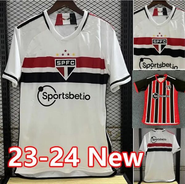 

2023 sao paulo soccer jerseys 23 24 home away galoppo dani alves pato camesitas futol calleri reinaldo hernandes luciano rafinha football sh, Black;yellow